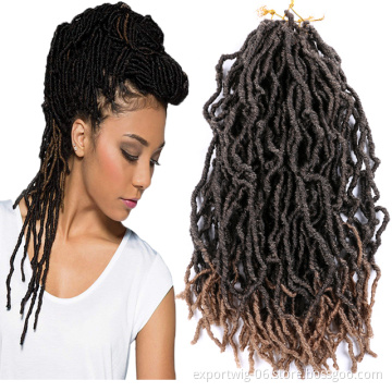 36 24 18 Inches Faux Locs Extension Synthetic Soft Goddess Braiding Dreadlocks Hair For Black Women  Crochet Hair